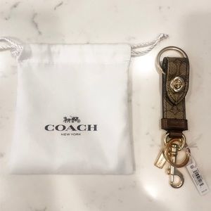 Authentic Coach Keychain New w/ tags